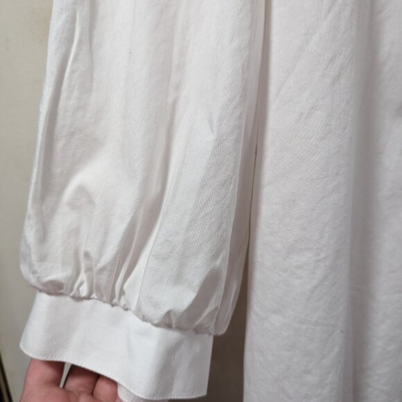 Hess Frackmann Trachten Vintage Baumwolle Floral Stitched Button Up Blouse Sz XL - Picture 3 of 9